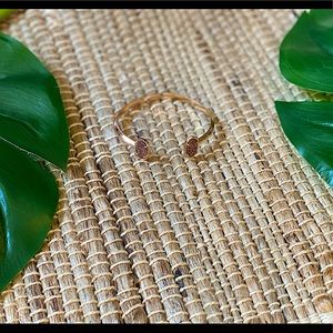 LIKE NEW! Rose gold druzzy cuff!